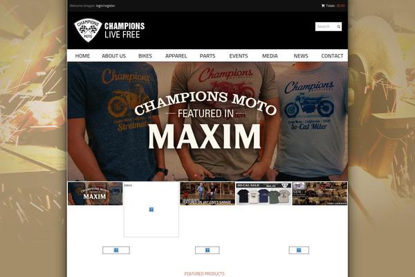 championsmoto.com site used Humbleshop