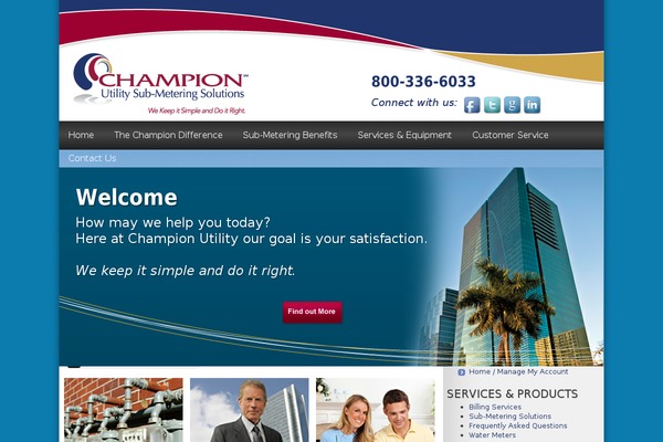 Champion theme site design template sample