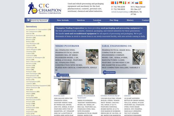 Champion theme site design template sample