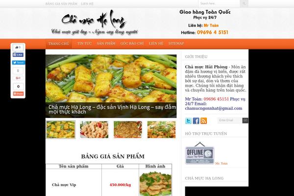 Foodpress theme site design template sample