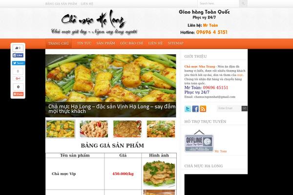 Foodpress theme site design template sample
