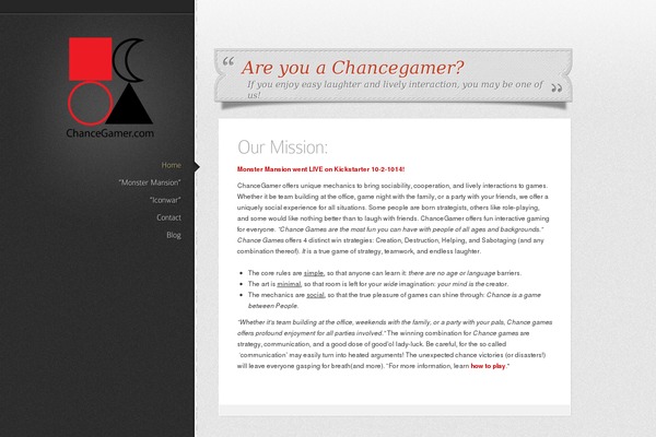 chancegamer.com site used Glider