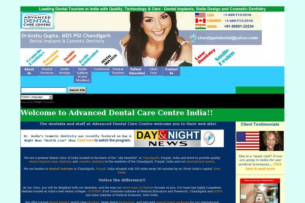 chandigarhdentist.com site used Bigoak