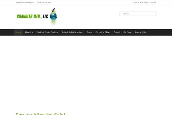 Chandler theme site design template sample