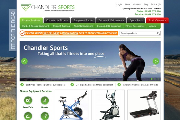 Chandler theme site design template sample