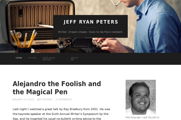Hemingway theme site design template sample