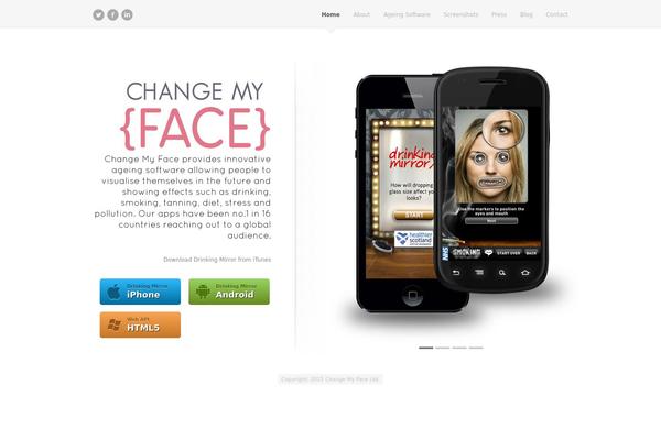 FluidApp theme site design template sample