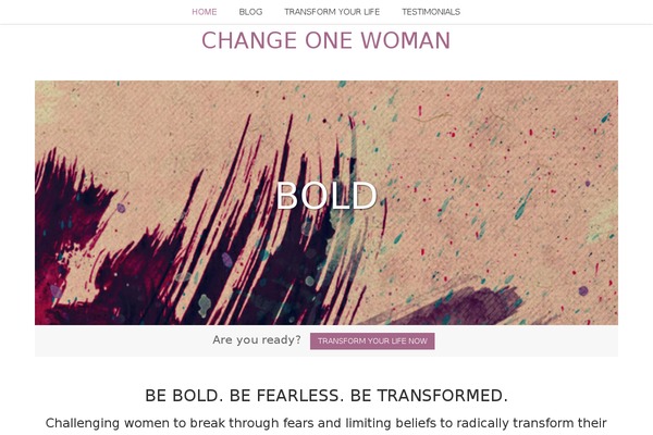changeonewoman.com site used Birch