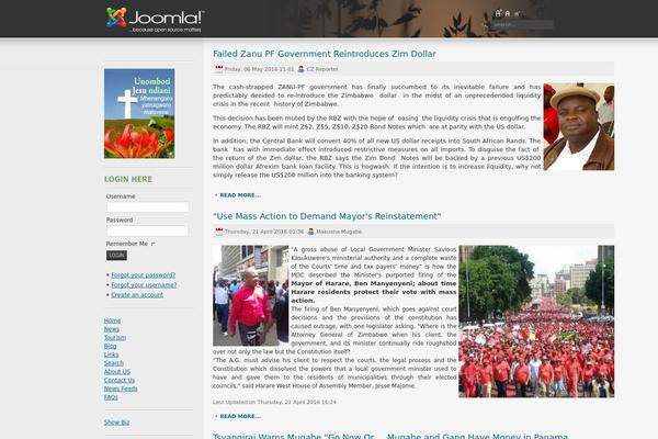 changezimbabwe.com site used The-zimbabwe-daily