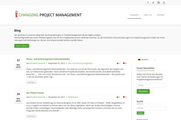 Envision theme site design template sample