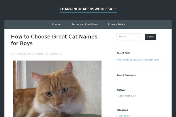 Finch theme site design template sample