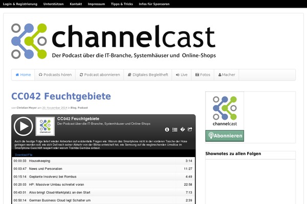 Site using Chimpy plugin