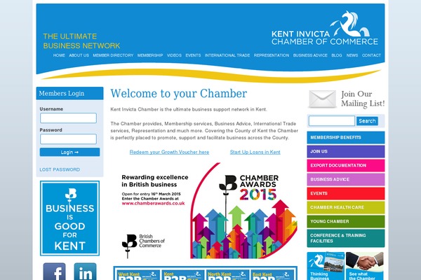 Chamber theme site design template sample