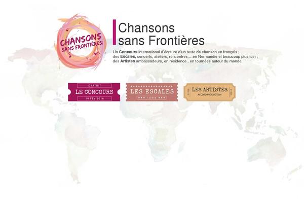 chansons-sans-frontieres.fr site used Rockit2-0
