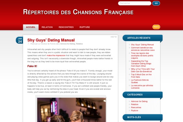 chansonsfrancaises.ca site used RedBel