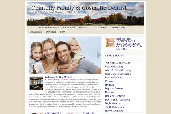 Dentistry theme site design template sample