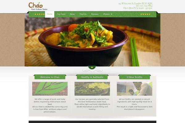 The Restaurant theme site design template sample