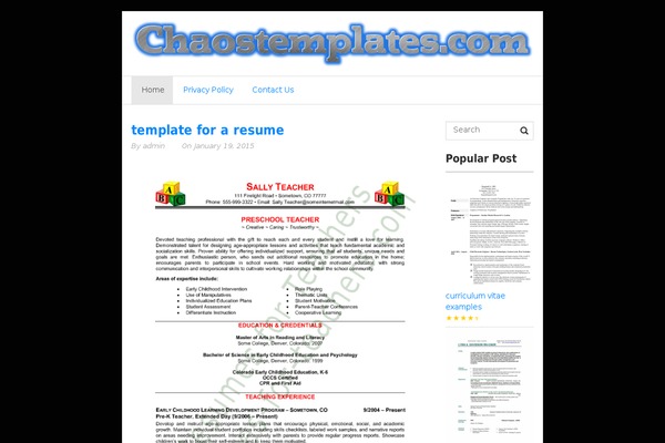 Fasthink theme site design template sample