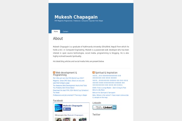 WordPress website example screenshot