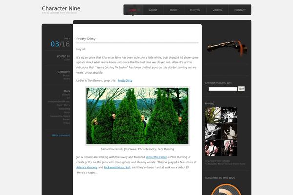 monochrome theme site design template sample