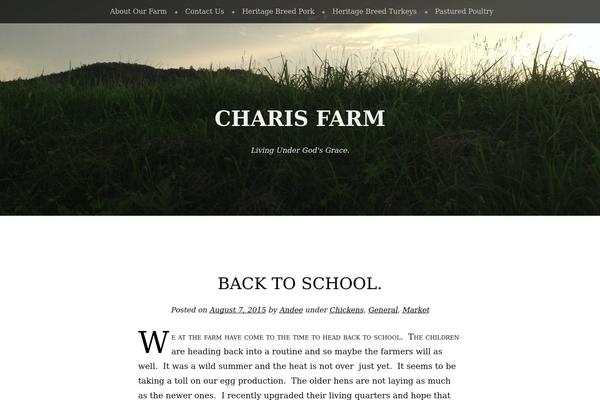 charisfarm.com site used Book Lite