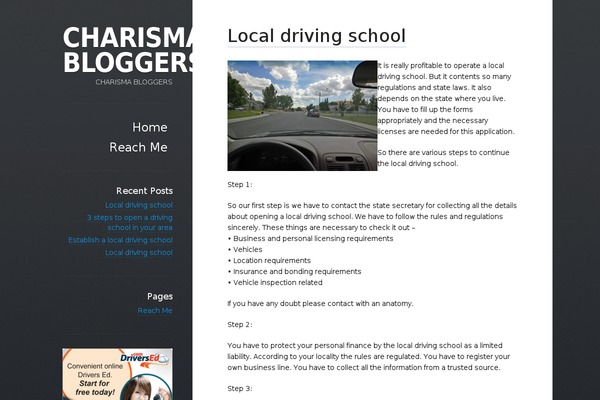 Displace theme site design template sample