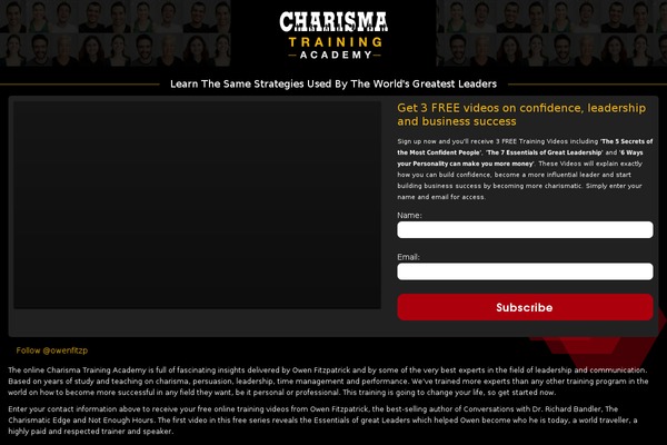 charismatrainingacademy.com site used Charisma