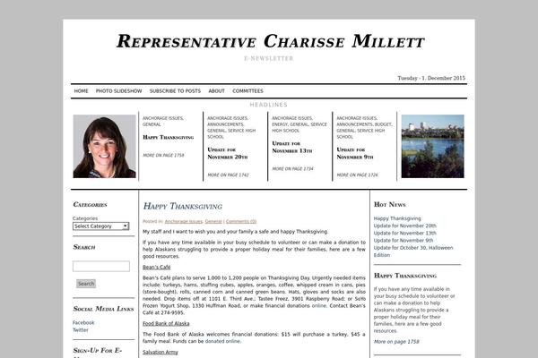 charissemillett.com site used German Newspaper