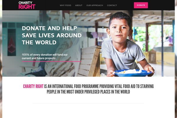 charityright.com site used Charityright