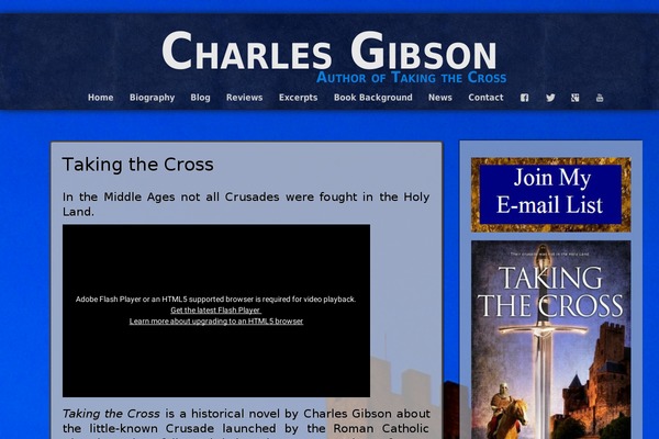 charlesgibson.net site used Adventure-plus