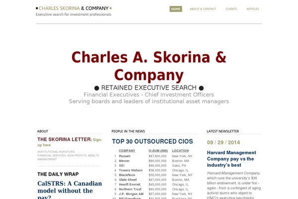 Site using Clients plugin