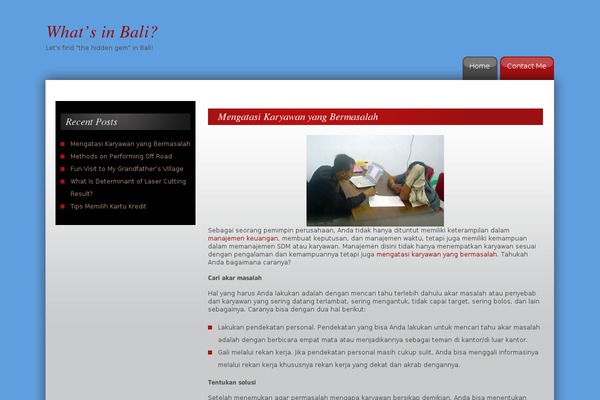 CW Red theme site design template sample