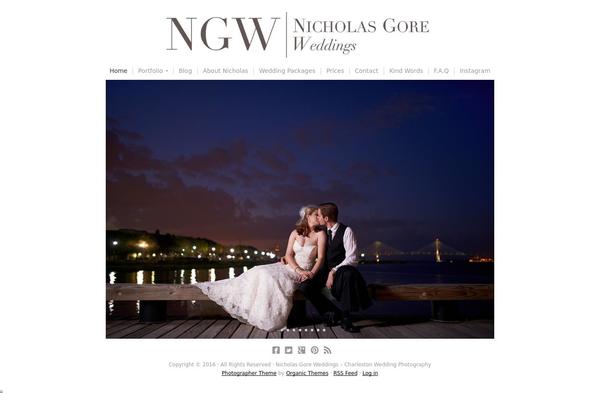 Organic_photographer theme site design template sample