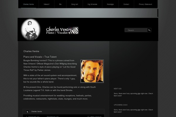 Piano Black theme site design template sample