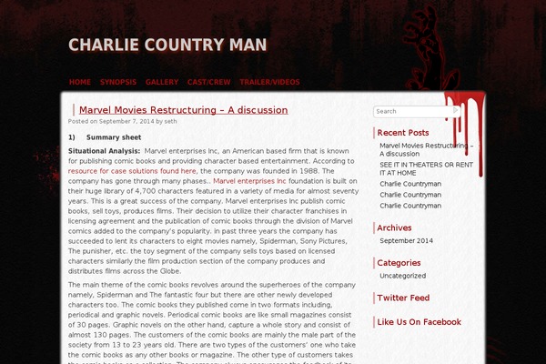 Zombie Apocalypse theme site design template sample