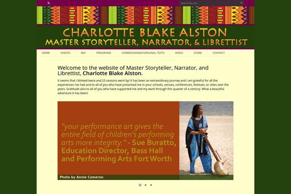 Storyteller theme site design template sample
