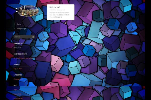 Vertical theme site design template sample