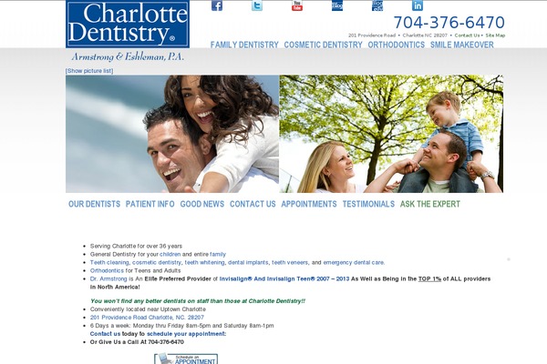 charlottedentistry.com site used Charlottedentistrydotcom