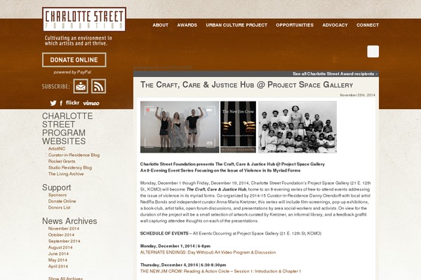 charlottestreet.org site used Csf