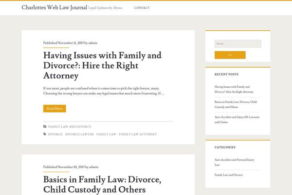 Ignite theme site design template sample