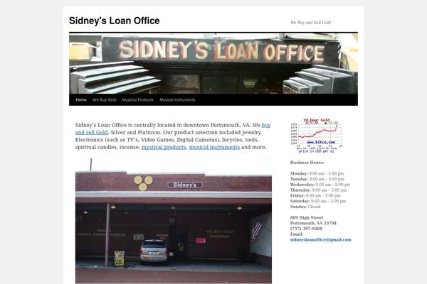 Twenty Ten theme site design template sample