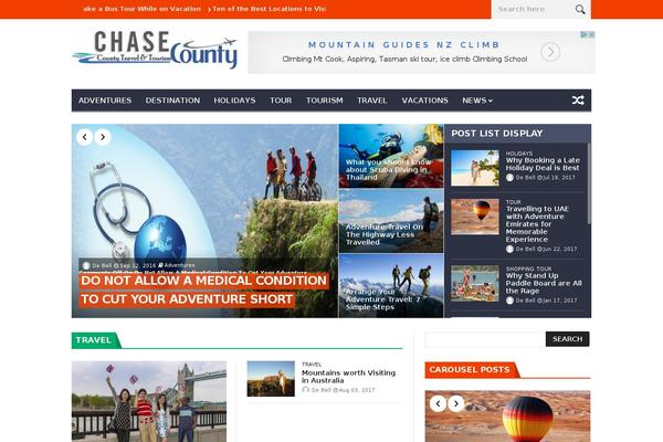 NanoMag theme site design template sample
