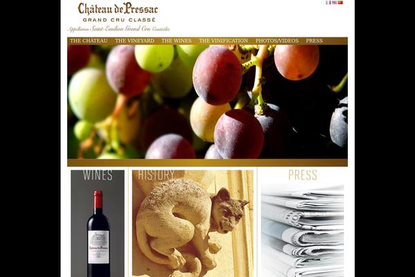 chateaudepressac.com site used Flexographtheme