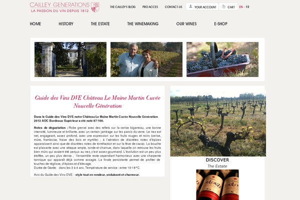 chateauxcailley.com site used Foodie-blog