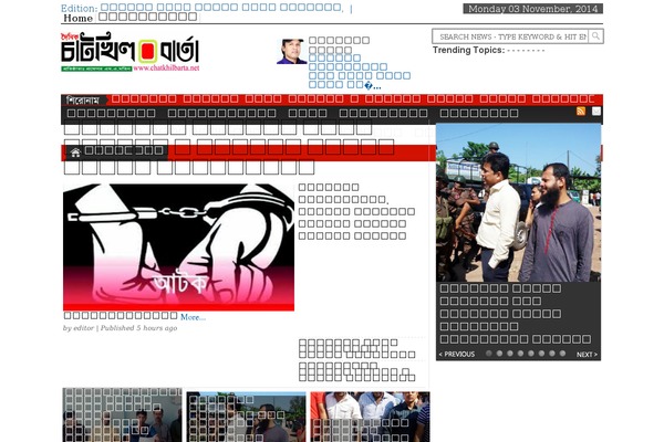 Times theme site design template sample