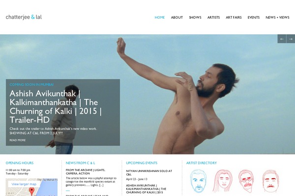 Galleria theme site design template sample