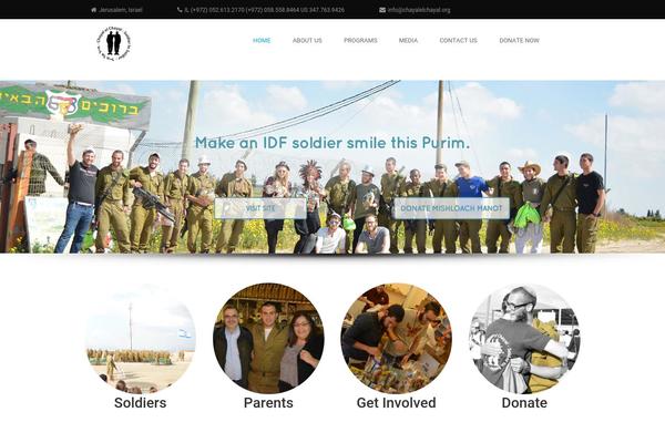 Lifeline theme site design template sample