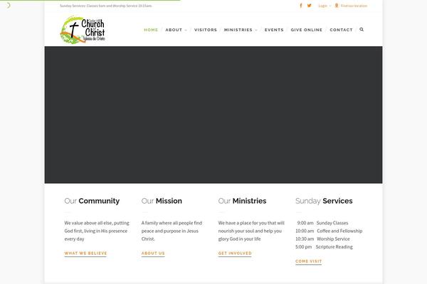 Site using Template-events-calendar plugin