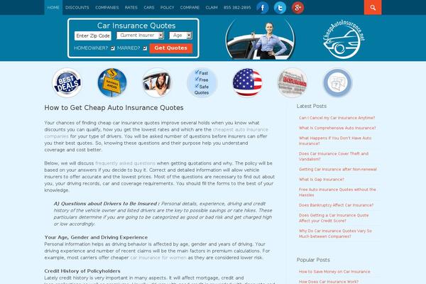 cheapautoinsurance.net site used Bizmo