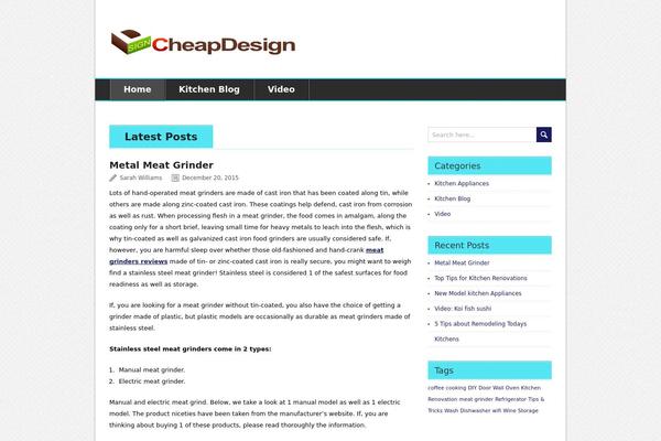 tecblogger theme site design template sample